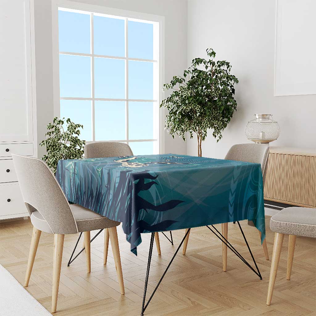 World Sea Turtle Day Polynesia Tablecloth Go With The Flow