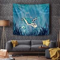World Sea Turtle Day Polynesia Tapestry Go With The Flow