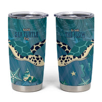 World Sea Turtle Day Polynesia Tumbler Cup Go With The Flow