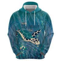 World Sea Turtle Day Polynesia Zip Hoodie Go With The Flow LT14 - Polynesian Pride