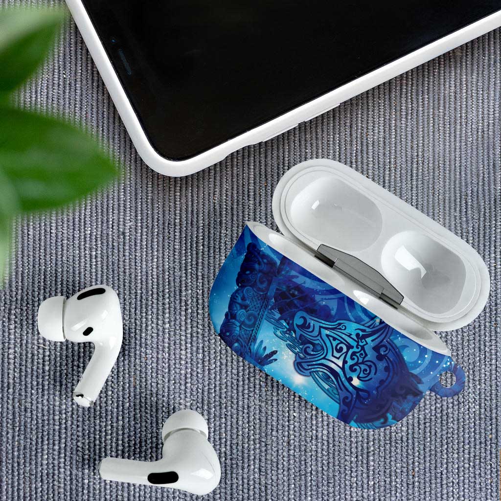 Kuri New Zealand Matariki AirPods Case Aotearoa Dog Waka Maori New Year Galaxy Vibes