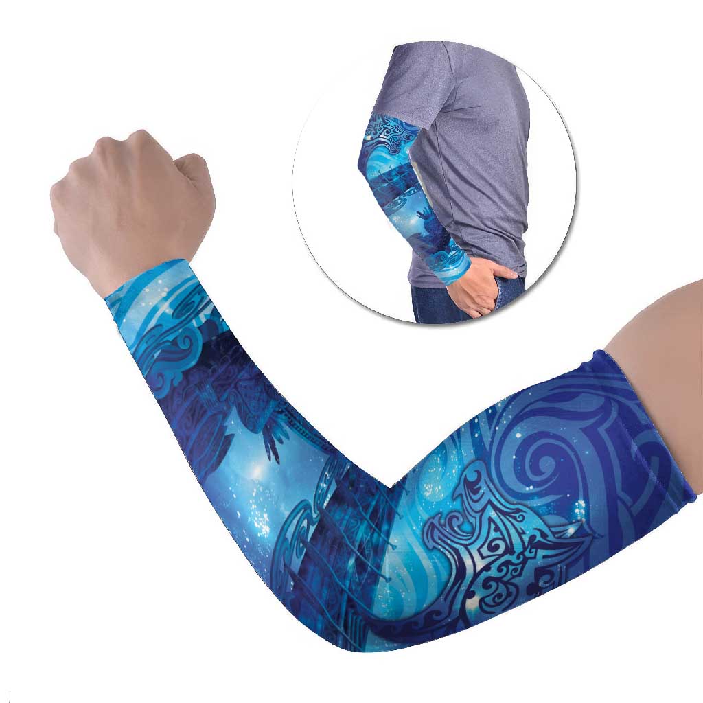 Kuri New Zealand Matariki Arm Sleeves Aotearoa Dog Waka Maori New Year Galaxy Vibes