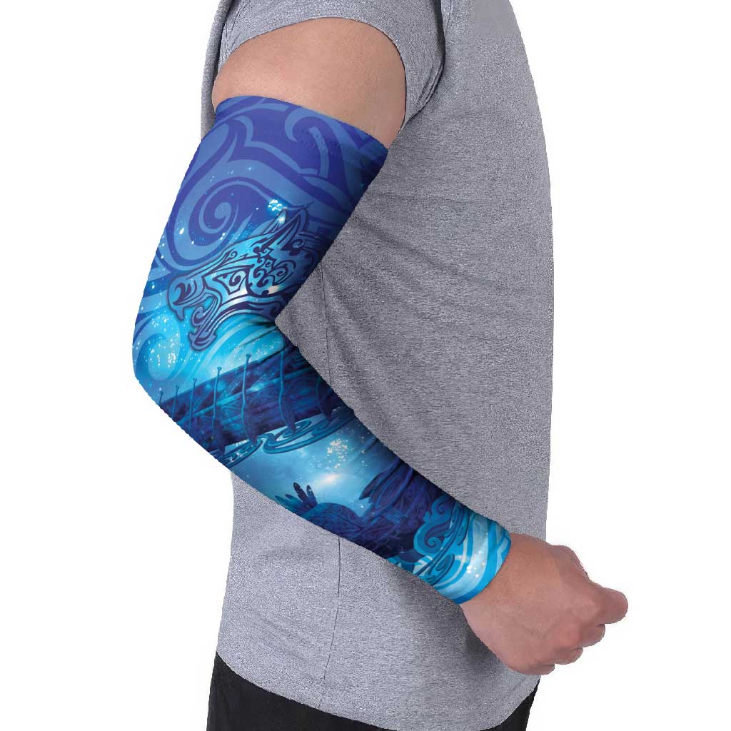 Kuri New Zealand Matariki Arm Sleeves Aotearoa Dog Waka Maori New Year Galaxy Vibes