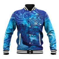 Kuri New Zealand Matariki Baseball Jacket Aotearoa Dog Waka Maori New Year Galaxy Vibes