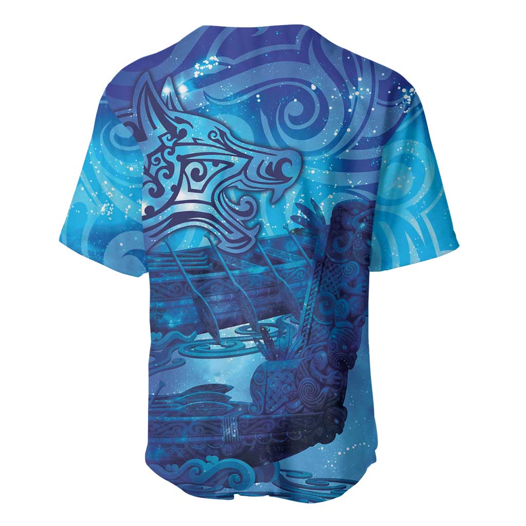 Kuri New Zealand Matariki Baseball Jersey Aotearoa Dog Waka Maori New Year Galaxy Vibes
