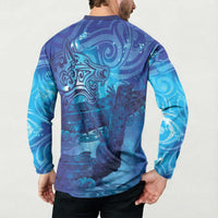Kuri New Zealand Matariki Button Sweatshirt Aotearoa Dog Waka Maori New Year Galaxy Vibes
