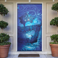 Kuri New Zealand Matariki Door Cover Aotearoa Dog Waka Maori New Year Galaxy Vibes