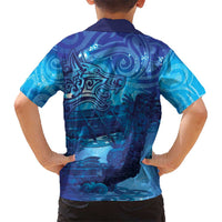Kuri New Zealand Matariki Family Matching Puletasi and Hawaiian Shirt Aotearoa Dog Waka Maori New Year Galaxy Vibes LT14 - Polynesian Pride
