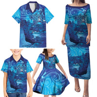 Kuri New Zealand Matariki Family Matching Puletasi and Hawaiian Shirt Aotearoa Dog Waka Maori New Year Galaxy Vibes LT14 - Polynesian Pride