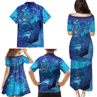 Kuri New Zealand Matariki Family Matching Puletasi and Hawaiian Shirt Aotearoa Dog Waka Maori New Year Galaxy Vibes LT14 - Polynesian Pride