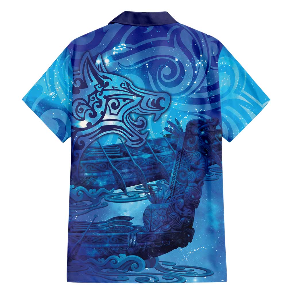 Kuri New Zealand Matariki Family Matching Puletasi and Hawaiian Shirt Aotearoa Dog Waka Maori New Year Galaxy Vibes LT14 - Polynesian Pride