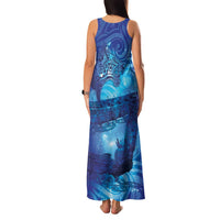 Kuri New Zealand Matariki Family Matching Tank Maxi Dress and Hawaiian Shirt Aotearoa Dog Waka Maori New Year Galaxy Vibes
