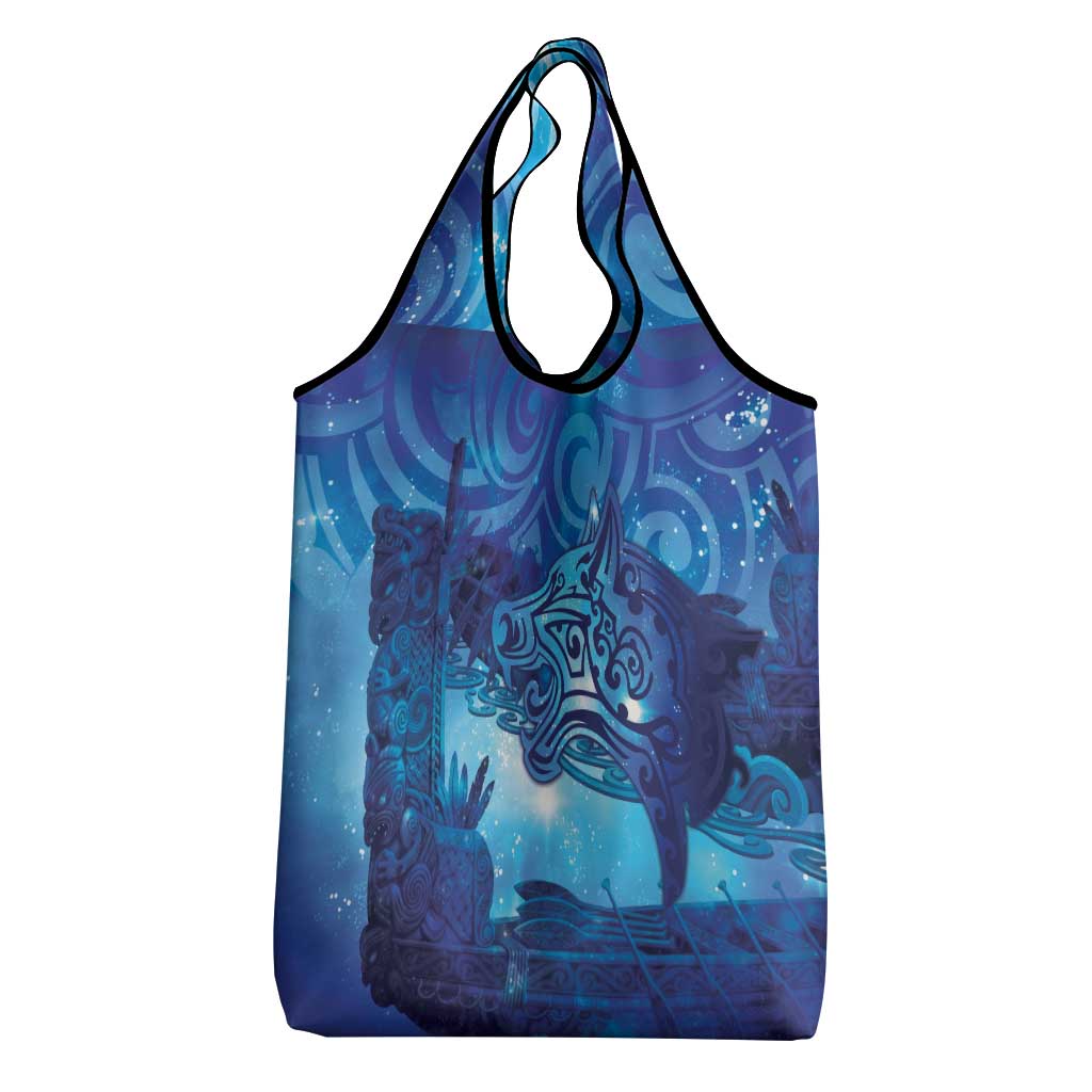 Kuri New Zealand Matariki Grocery Bag Aotearoa Dog Waka Maori New Year Galaxy Vibes