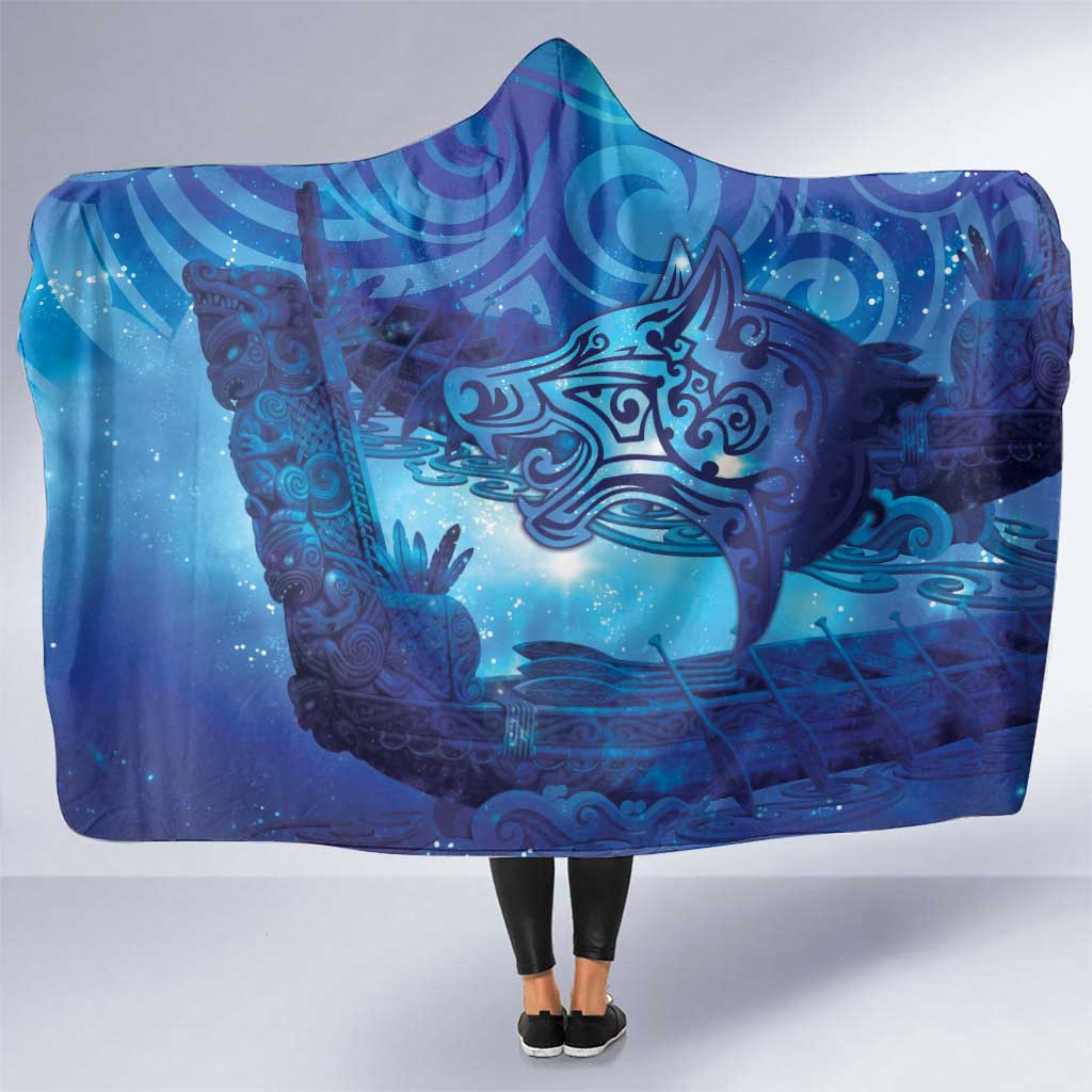 Kuri New Zealand Matariki Hooded Blanket Aotearoa Dog Waka Maori New Year Galaxy Vibes