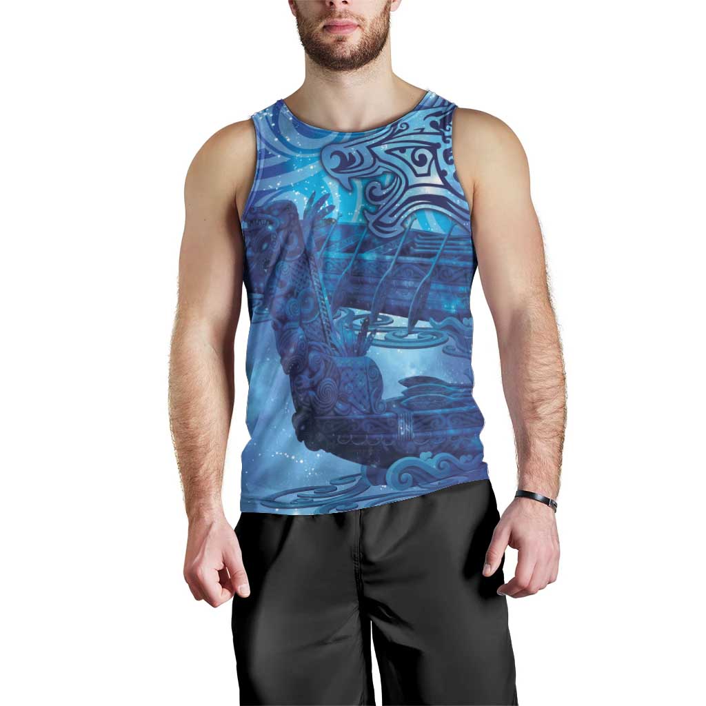 Kuri New Zealand Matariki Men Tank Top Aotearoa Dog Waka Maori New Year Galaxy Vibes LT14 - Polynesian Pride