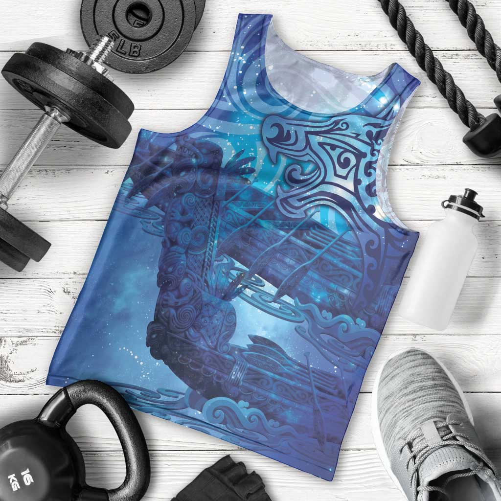 Kuri New Zealand Matariki Men Tank Top Aotearoa Dog Waka Maori New Year Galaxy Vibes LT14 - Polynesian Pride
