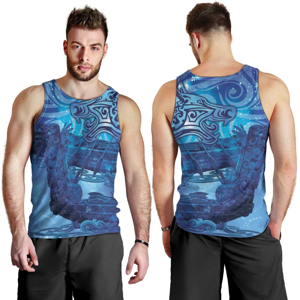 Kuri New Zealand Matariki Men Tank Top Aotearoa Dog Waka Maori New Year Galaxy Vibes LT14 - Polynesian Pride