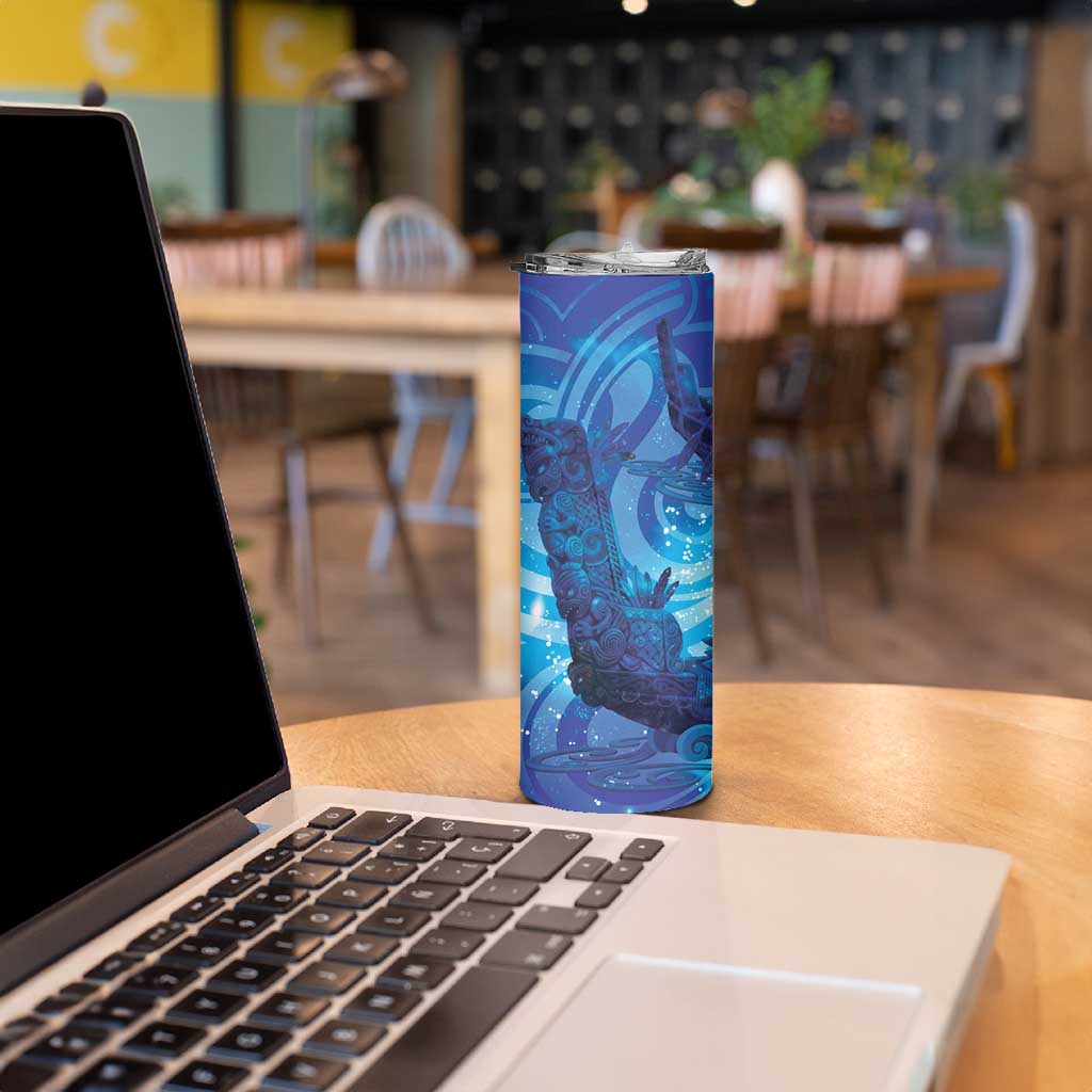 Kuri New Zealand Matariki Skinny Tumbler Aotearoa Dog Waka Maori New Year Galaxy Vibes