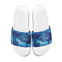 Kuri New Zealand Matariki Slide Sandals Aotearoa Dog Waka Maori New Year Galaxy Vibes