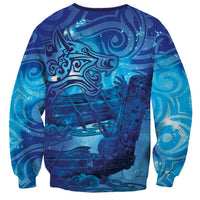Kuri New Zealand Matariki Sweatshirt Aotearoa Dog Waka Maori New Year Galaxy Vibes