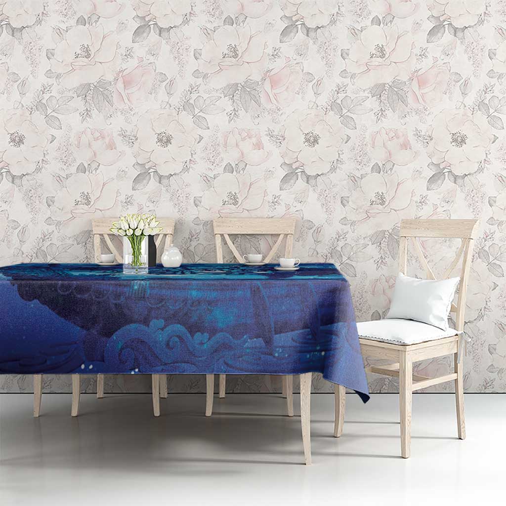 Kuri New Zealand Matariki Tablecloth Aotearoa Dog Waka Maori New Year Galaxy Vibes