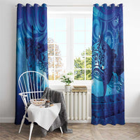 Kuri New Zealand Matariki Window Curtain Aotearoa Dog Waka Maori New Year Galaxy Vibes