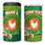 Personalized Manu'a Cession Day 4 in 1 Can Cooler Tumbler Tropical Flowers With Polynesian Pattern