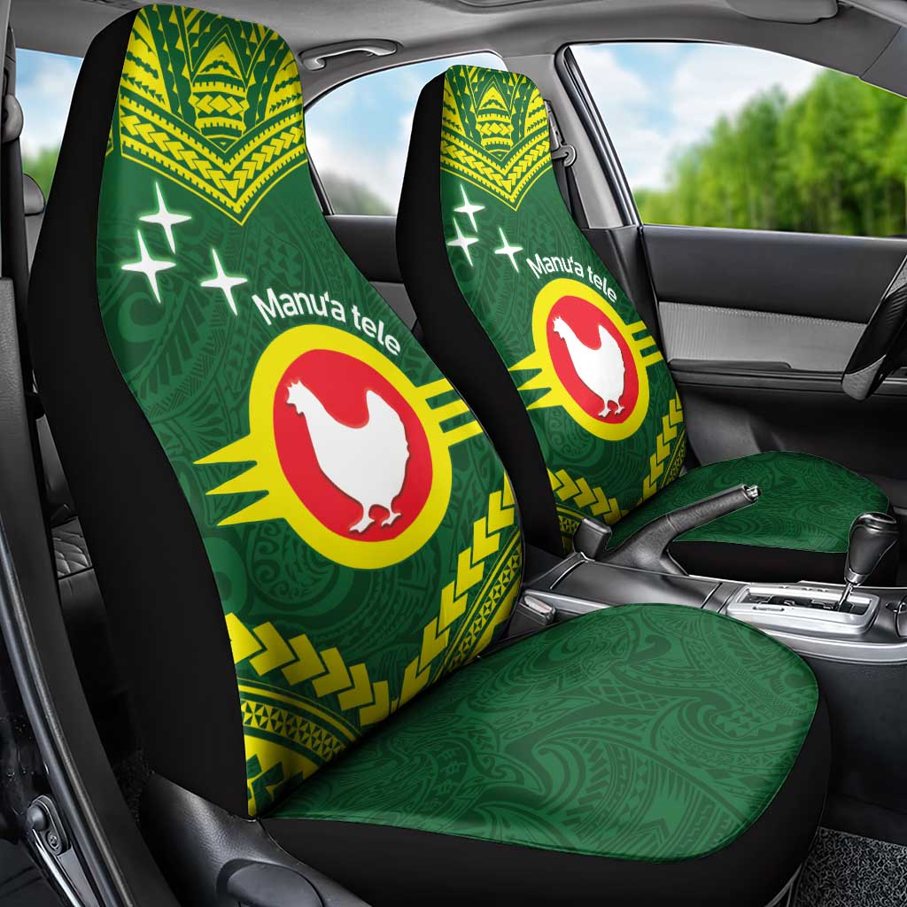 Manu'a Flag Day Car Seat Cover Polynesian Pattern National Color Proud
