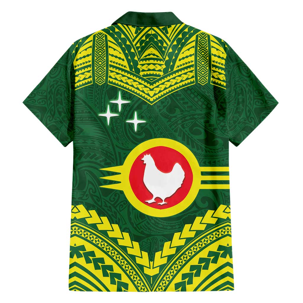 Manu'a Flag Day Family Matching Short Sleeve Bodycon Dress and Hawaiian Shirt Polynesian Pattern National Color Proud