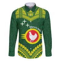 Manu'a Flag Day Family Matching Short Sleeve Bodycon Dress and Hawaiian Shirt Polynesian Pattern National Color Proud