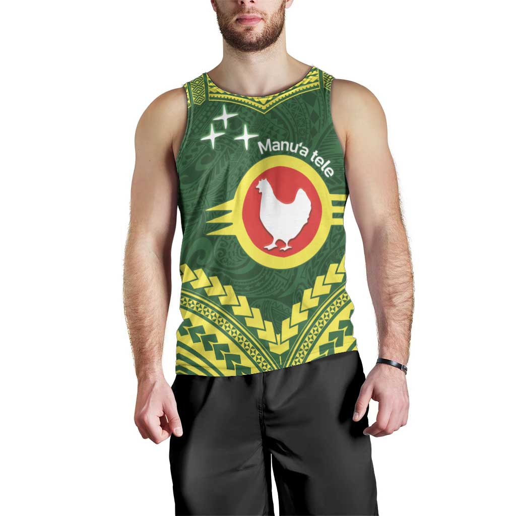 Manu'a Flag Day Men Tank Top Polynesian Pattern National Color Proud