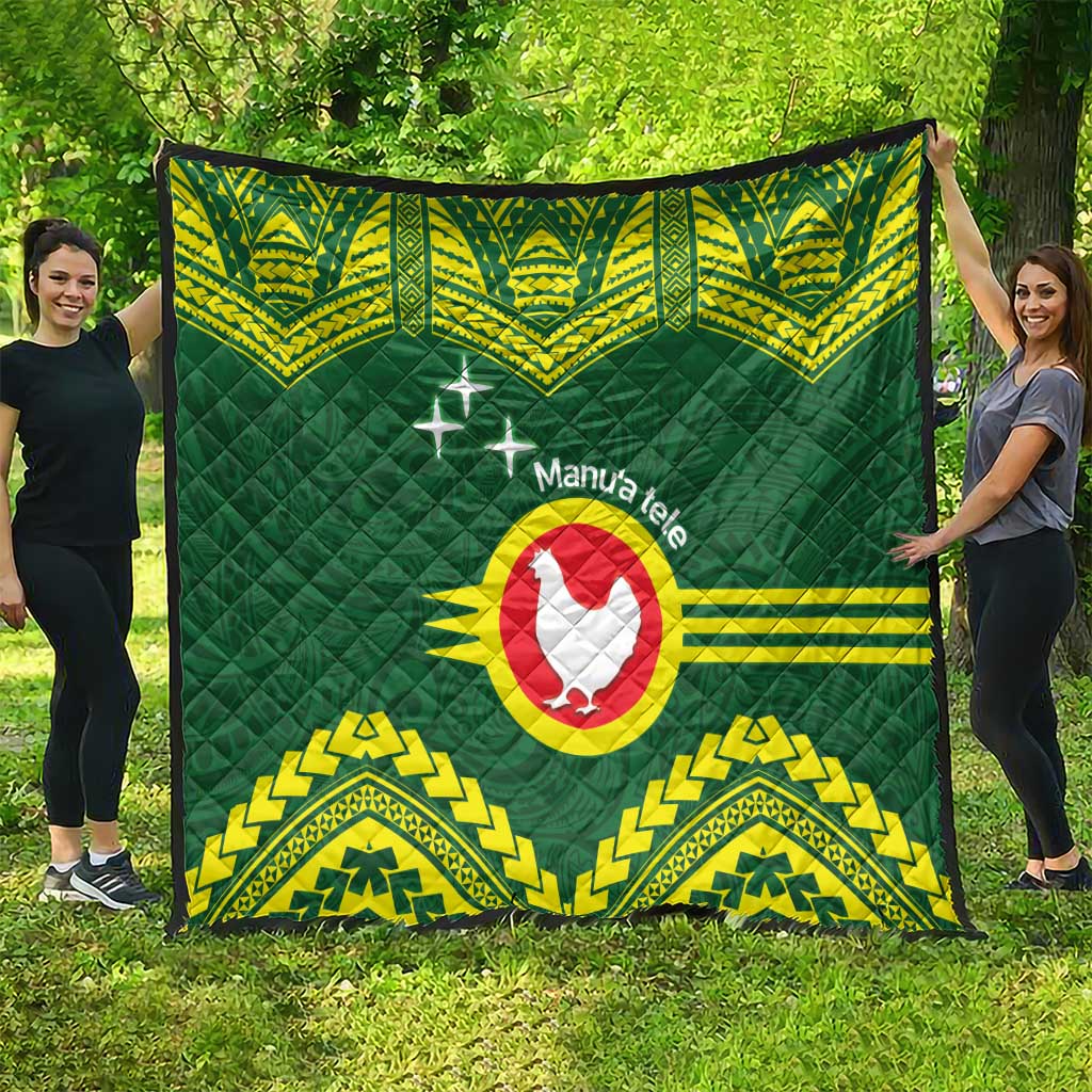 Manu'a Flag Day Quilt Polynesian Pattern National Color Proud