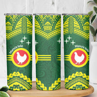 Manu'a Flag Day Skinny Tumbler Polynesian Pattern National Color Proud