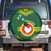Manu'a Flag Day Spare Tire Cover Polynesian Pattern National Color Proud