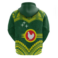 Manu'a Flag Day Zip Hoodie Polynesian Pattern National Color Proud