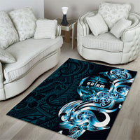 Asut Guam Chamorro Area Rug Guahan Seal Tattoo LT14 - Polynesian Pride