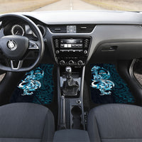 Asut Guam Chamorro Car Mats Guahan Seal Tattoo LT14 Set 2pcs - Front Blue - Polynesian Pride
