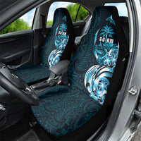 Asut Guam Chamorro Car Seat Cover Guahan Seal Tattoo LT14 - Polynesian Pride