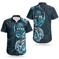 Asut Guam Chamorro Couples Matching Tank Maxi Dress and Hawaiian Shirt Guahan Seal Tattoo LT14 - Polynesian Pride