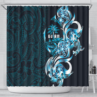 Asut Guam Chamorro Shower Curtain Guahan Seal Tattoo LT14 - Polynesian Pride