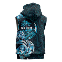 Asut Guam Chamorro Sleeveless Hoodie Guahan Seal Tattoo LT14 - Polynesian Pride