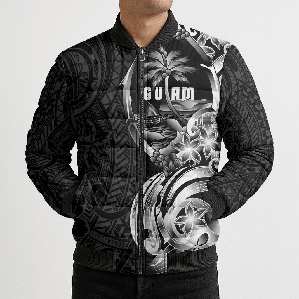 Attelong Guam Chamorro Bomber Puffer Jacket Guahan Seal Tattoo LT14 - Polynesian Pride