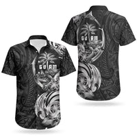 Attelong Guam Chamorro Couples Matching Summer Maxi Dress and Hawaiian Shirt Guahan Seal Tattoo LT14 - Polynesian Pride