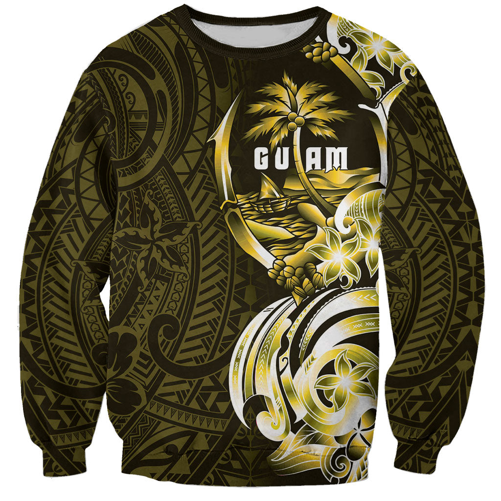 Amariyu Guam Chamorro Sweatshirt Guahan Seal Tattoo LT14 Unisex Yellow - Polynesian Pride
