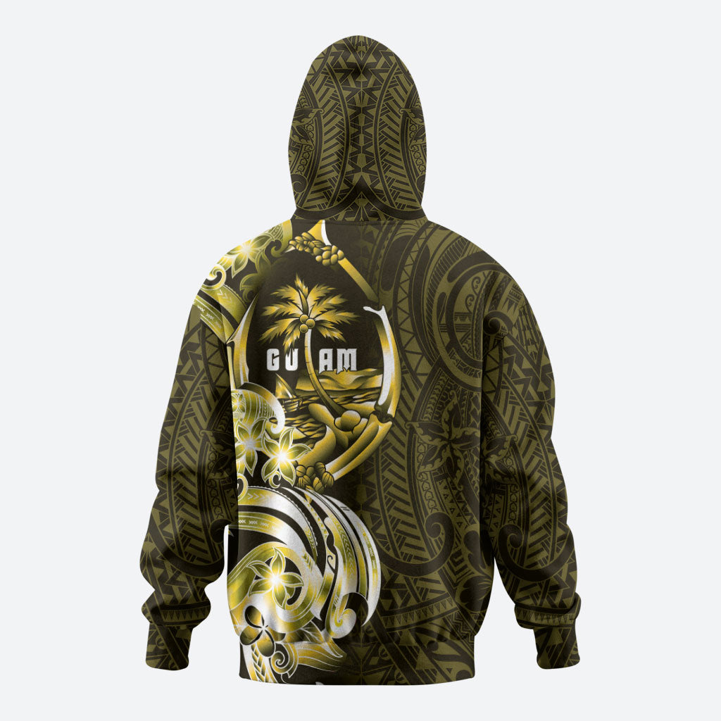 Amariyu Guam Chamorro Zip Hoodie Guahan Seal Tattoo LT14 - Polynesian Pride