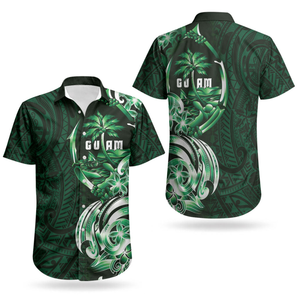 Betde Guam Chamorro Couples Matching Tank Maxi Dress and Hawaiian Shirt Guahan Seal Tattoo LT14 - Polynesian Pride