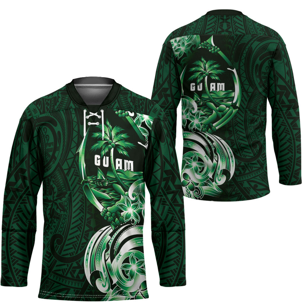 Betde Guam Chamorro Hockey Jersey Guahan Seal Tattoo LT14 - Polynesian Pride