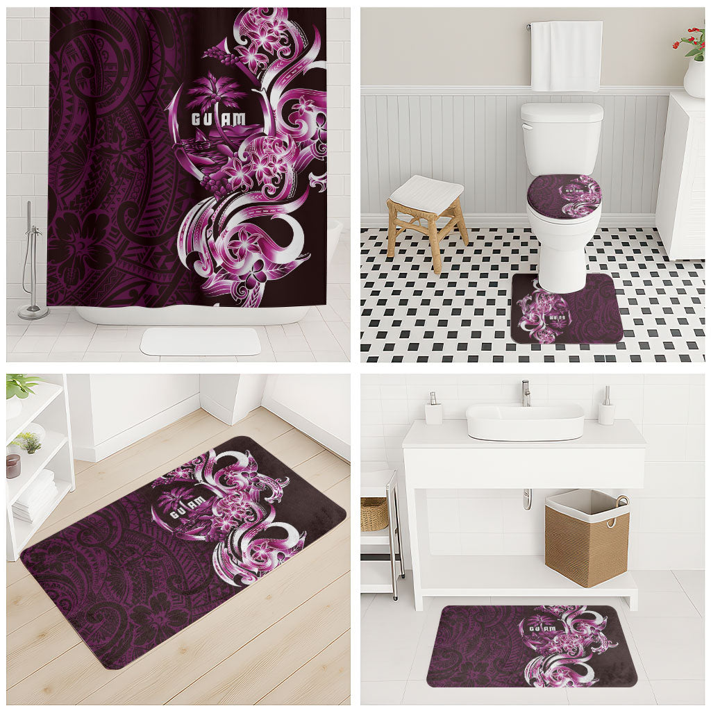 Kulot Di Rosa Guam Chamorro Bathroom Set Guahan Seal Tattoo LT14 - Polynesian Pride