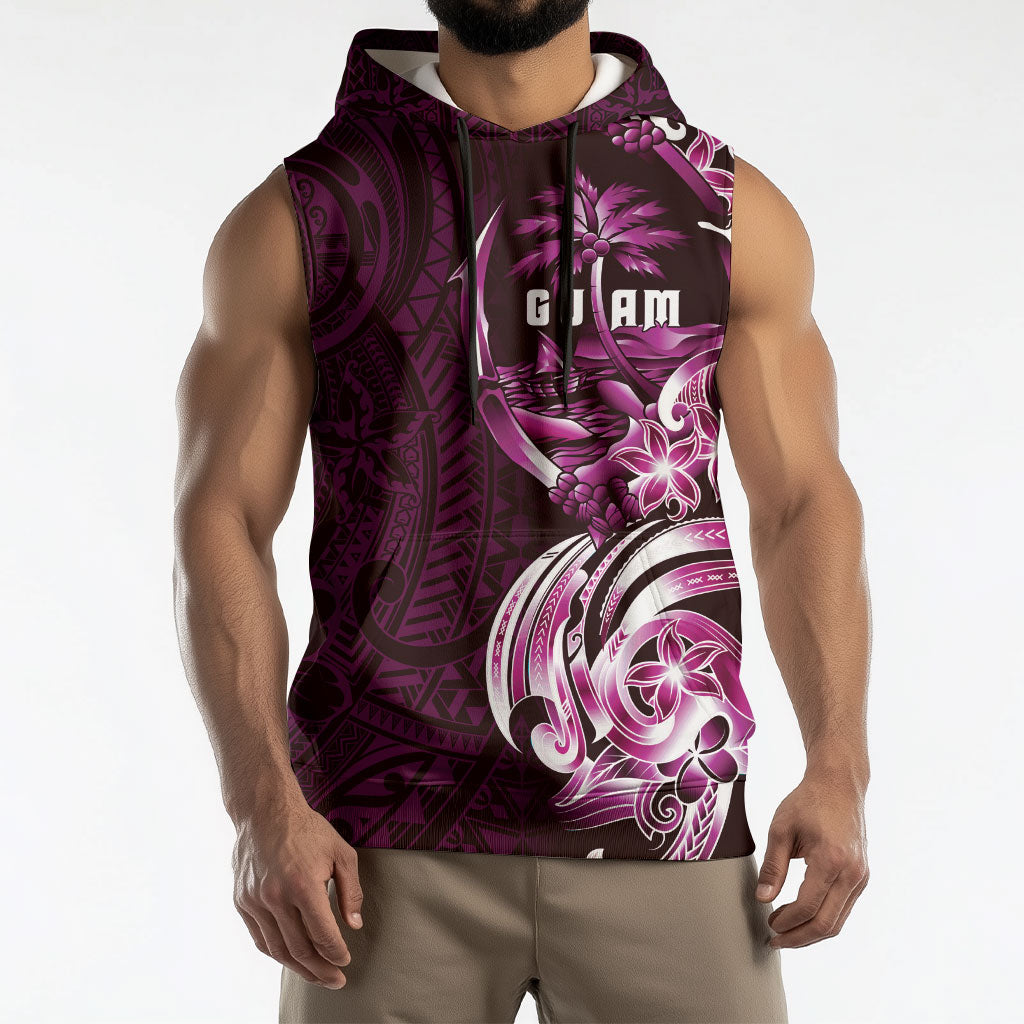 Kulot Di Rosa Guam Chamorro Sleeveless Hoodie Guahan Seal Tattoo LT14 - Polynesian Pride