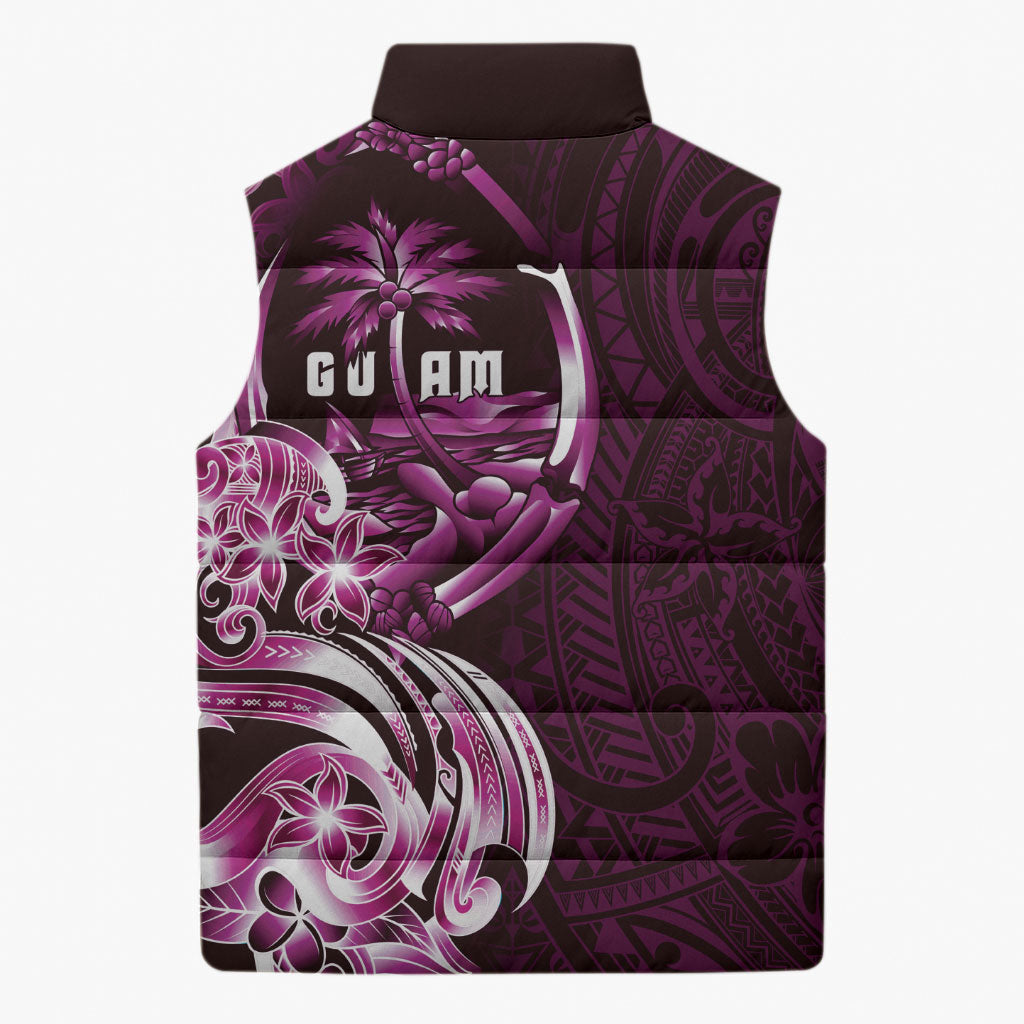 Kulot Di Rosa Guam Chamorro Sleeveless Puffer Jacket Guahan Seal Tattoo LT14 - Polynesian Pride